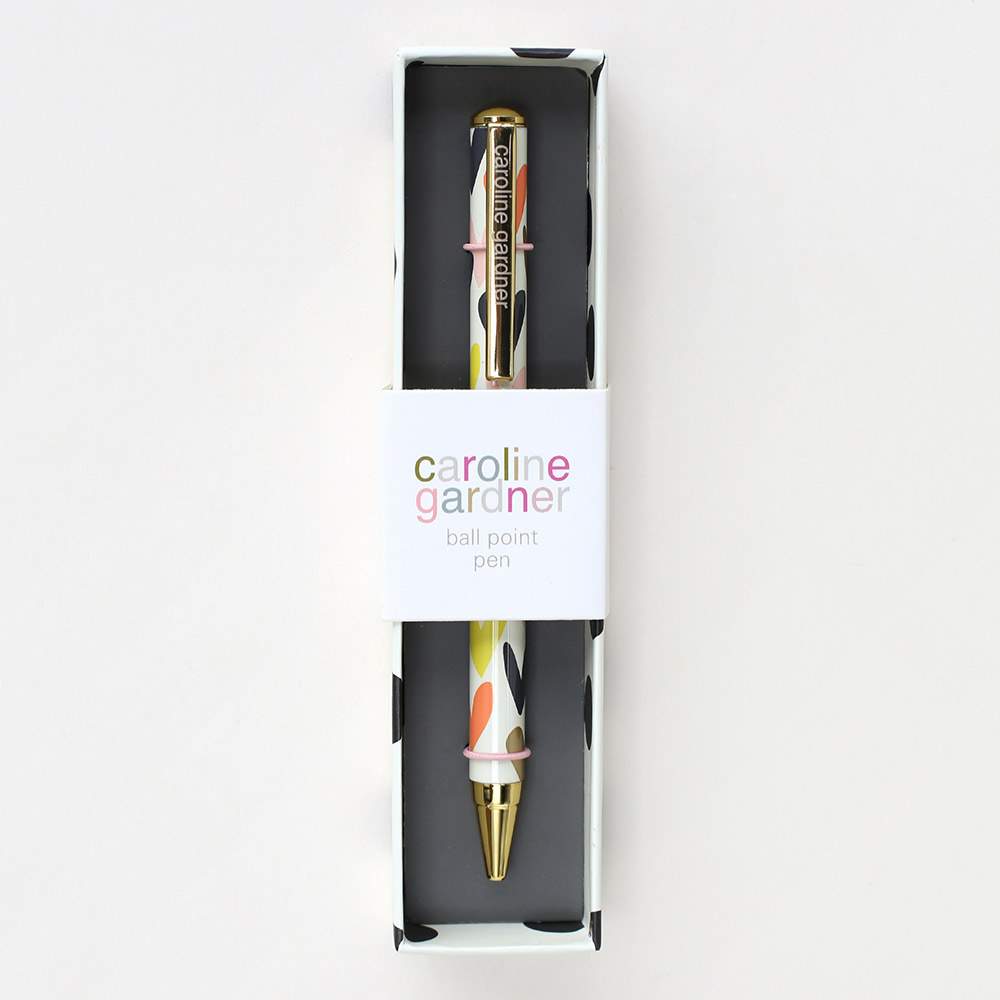 Caroline Gardner New Heart Print Ball Point Pen Boxed